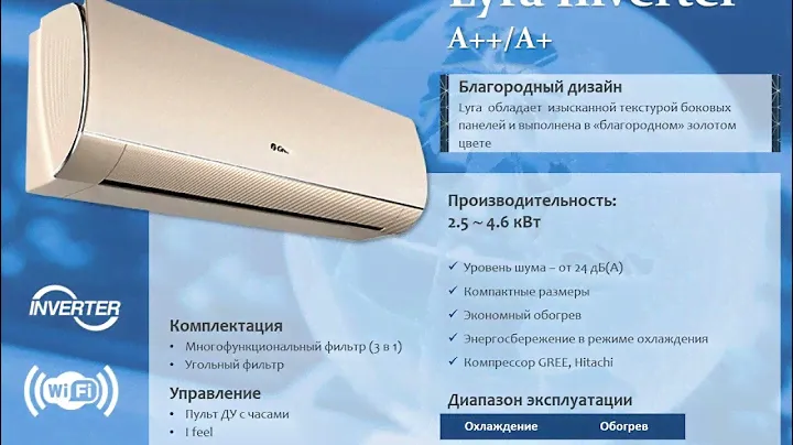 GREE﻿ Lyra Gold Inverter в интернет магазине «Климат-контроль»